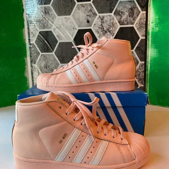 Adidas Pro Model J Ice Pink/White-Gold Metallic CQ0621 - Picture 2 of 8